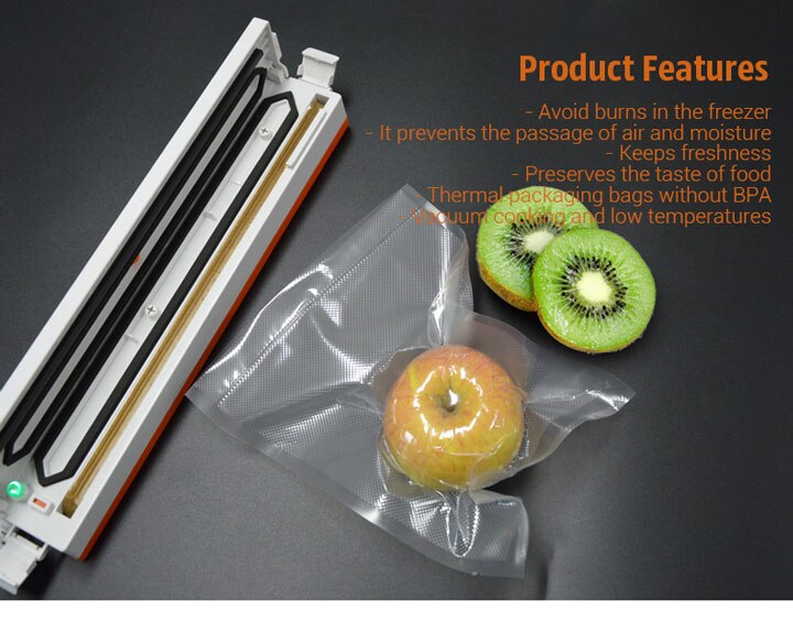 TINTON LIFE sacs sous vide pour alimentaire scelleur sous vide alimentaire frais longue conservation 12 + 15 + 20 + 25 + 28cm * 500cm rouleaux/Lot sacs pour emballeur sous vide