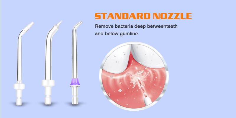 H2ofloss portable oral irrigateur usb rechargeable eau flosser dentaire Jet d'eau 300ML réservoir d'eau étanche dents nettoyeur