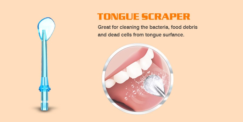 H2ofloss portable oral irrigateur usb rechargeable eau flosser dentaire Jet d'eau 300ML réservoir d'eau étanche dents nettoyeur