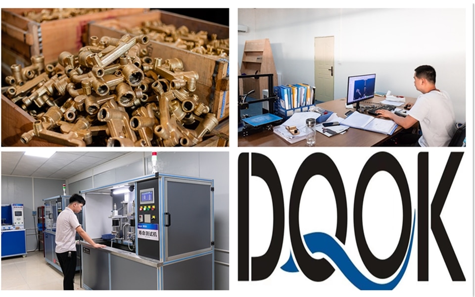 DQOK mélangeur froid/chaud, robinets de lavabo de salle de bains en nickel brossé, robinet d'évier, robinet d'eau noire, accessoires de salle de bains (tuyau non inclus