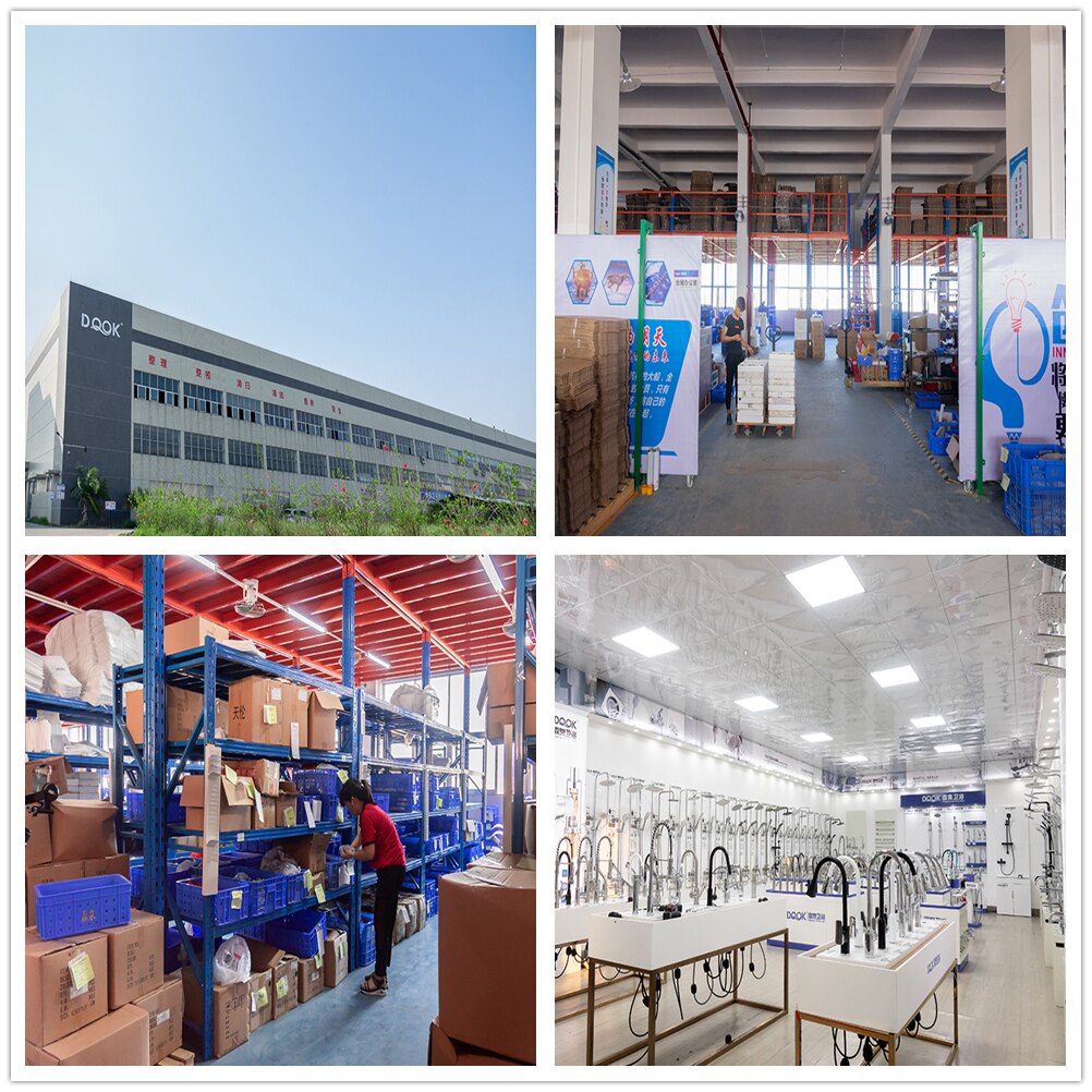 DQOK mélangeur froid/chaud, robinets de lavabo de salle de bains en nickel brossé, robinet d'évier, robinet d'eau noire, accessoires de salle de bains (tuyau non inclus