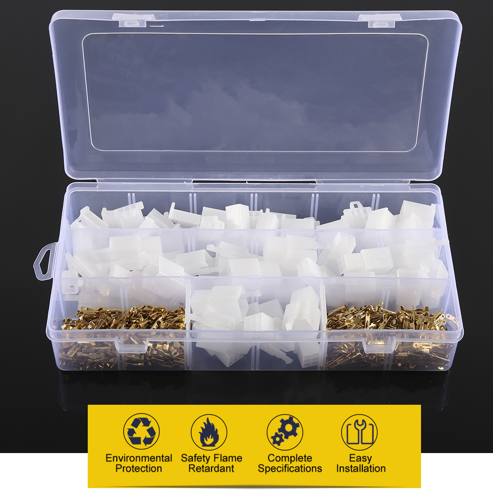 Connecteur de Terminal de fil automatique 380 Mm, connecteur mâle femelle, boîtier 2 3 4 6 pour bateau, voiture, motos, bateau, 2.8 pièces