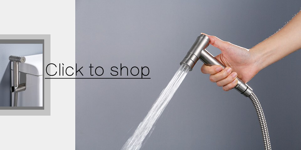 MELLRAIN - Douchette pour bidet et salle de bain en acier inoxydable