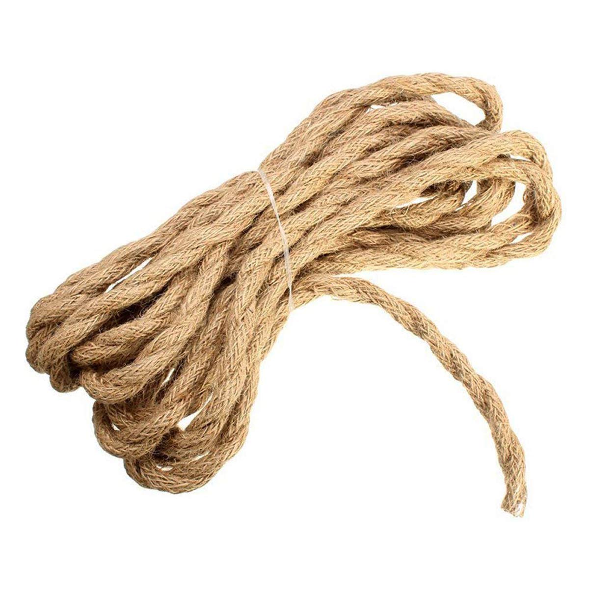 Fil électrique Beige Vintage 5/10/20 mètres, corde en chanvre, fil Textile torsadé, fil tressé rétro, ligne de lumière suspendue