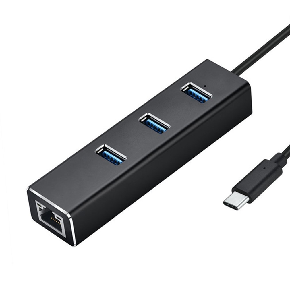 Type-c 3.0HUB + Hub Gigabit 3 Ports USB 3.0 Gigabit Ethernet LAN Rj45 adaptateur réseau Hub à 1000mbps Type-c 3.0HUB + Hub Gigabit 3 Ports USB 3.0 Gigabit Ethernet LAN Rj45 adaptateur réseau Hub à 1000mbps