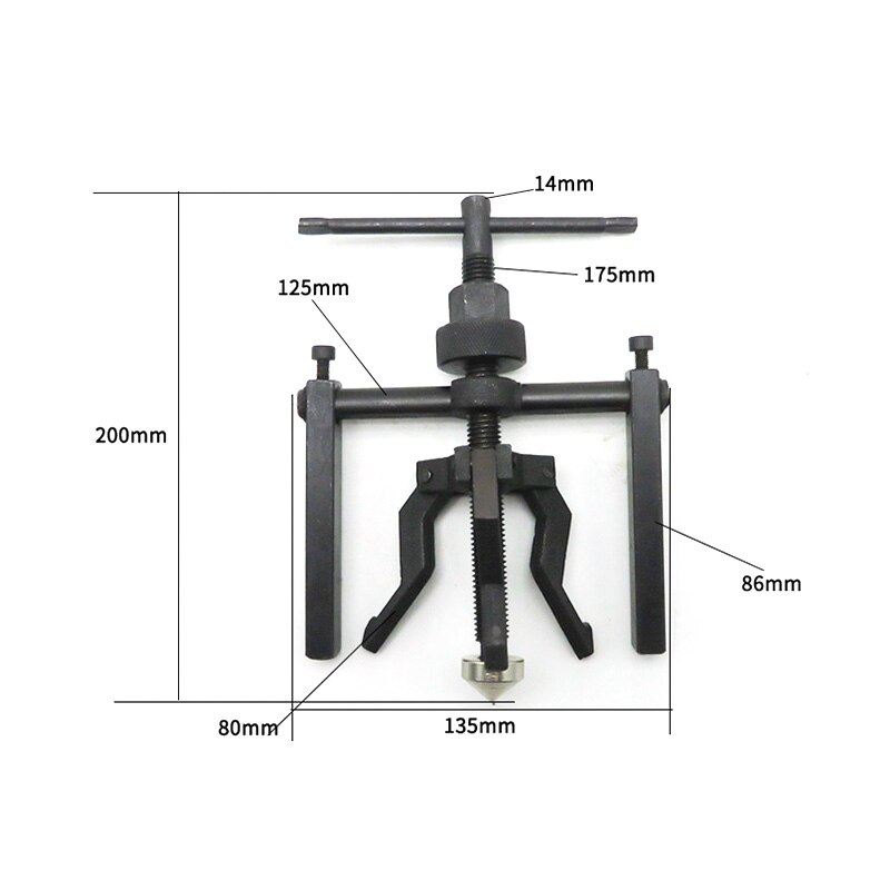 Extracteur de roulements intérieurs 3 mâchoires | En acier au carbone de haute qualité, extracteur d'engrenages, Kit de machines-outils lourdes pour l'automobile, outils de Diagnostic automobile