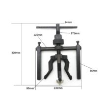 Extracteur de roulements intérieurs 3 mâchoires | En acier au carbone de haute qualité, extracteur d’engrenages, Kit de machines-outils lourdes pour l’automobile, outils de Diagnostic automobile