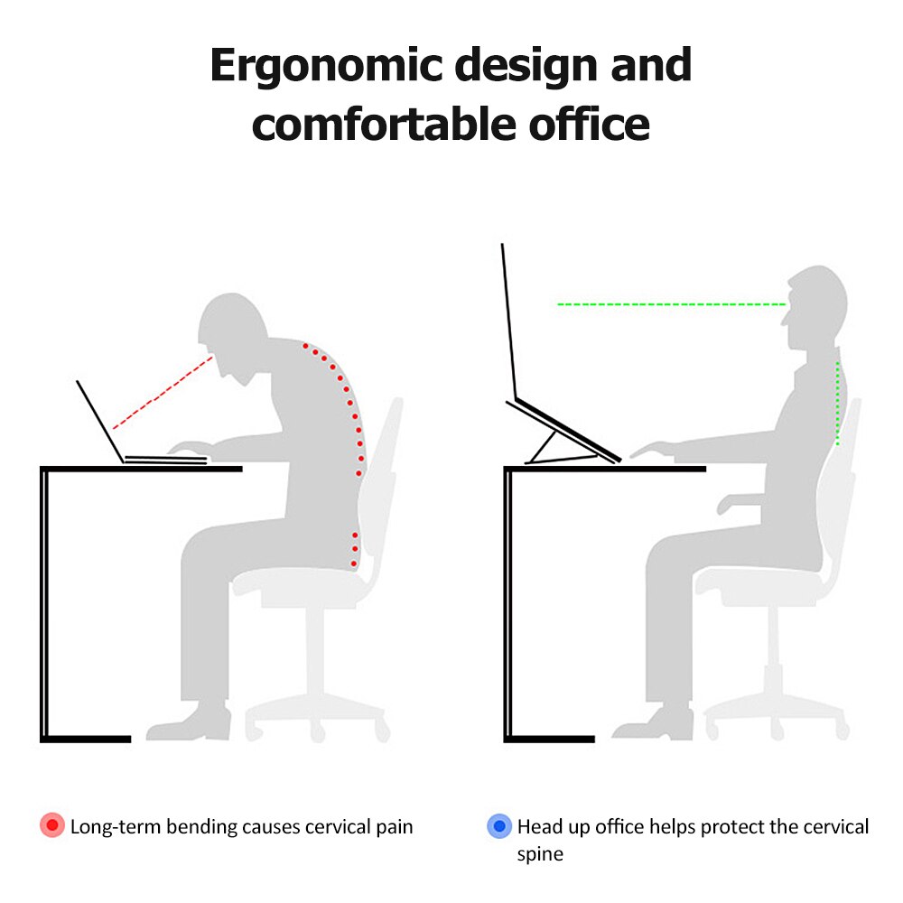 Pliable ABS ordinateur Portable support de tablette Portable support de bureau réglable accessoires d'ordinateur Portable pour Macbook Pro Air support pour ordinateur Portable
