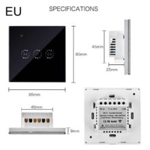 Ewelink – interrupteur tactile WiFi intelligent, 170-240V, contrôleur de bouton mural, Standard ue, pour maison connectée, Alexa, Google Home