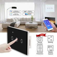 Ewelink – interrupteur tactile WiFi intelligent, 170-240V, contrôleur de bouton mural, Standard ue, pour maison connectée, Alexa, Google Home