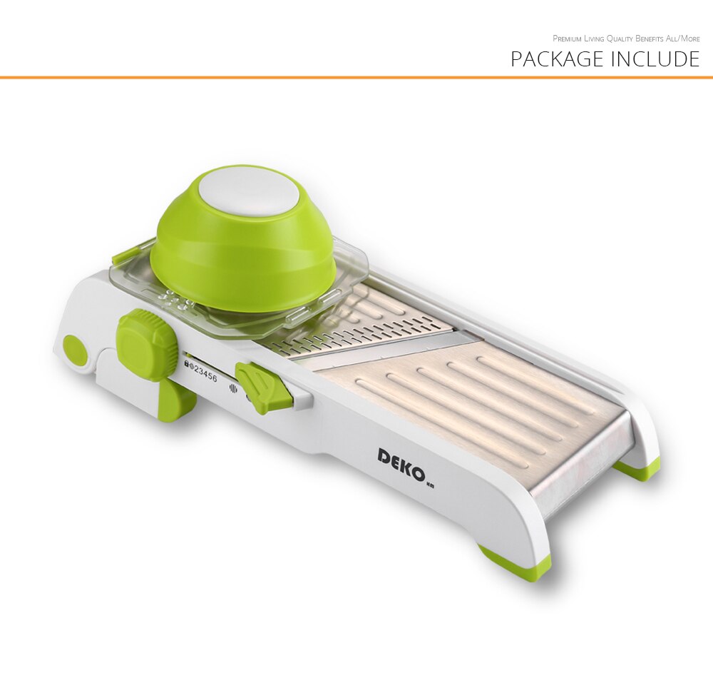 DEKO multifonctionnel cuisine Cutter manuel acier inoxydable broyeur de légumes Fruits hachoir râpe Mandoline trancheuse