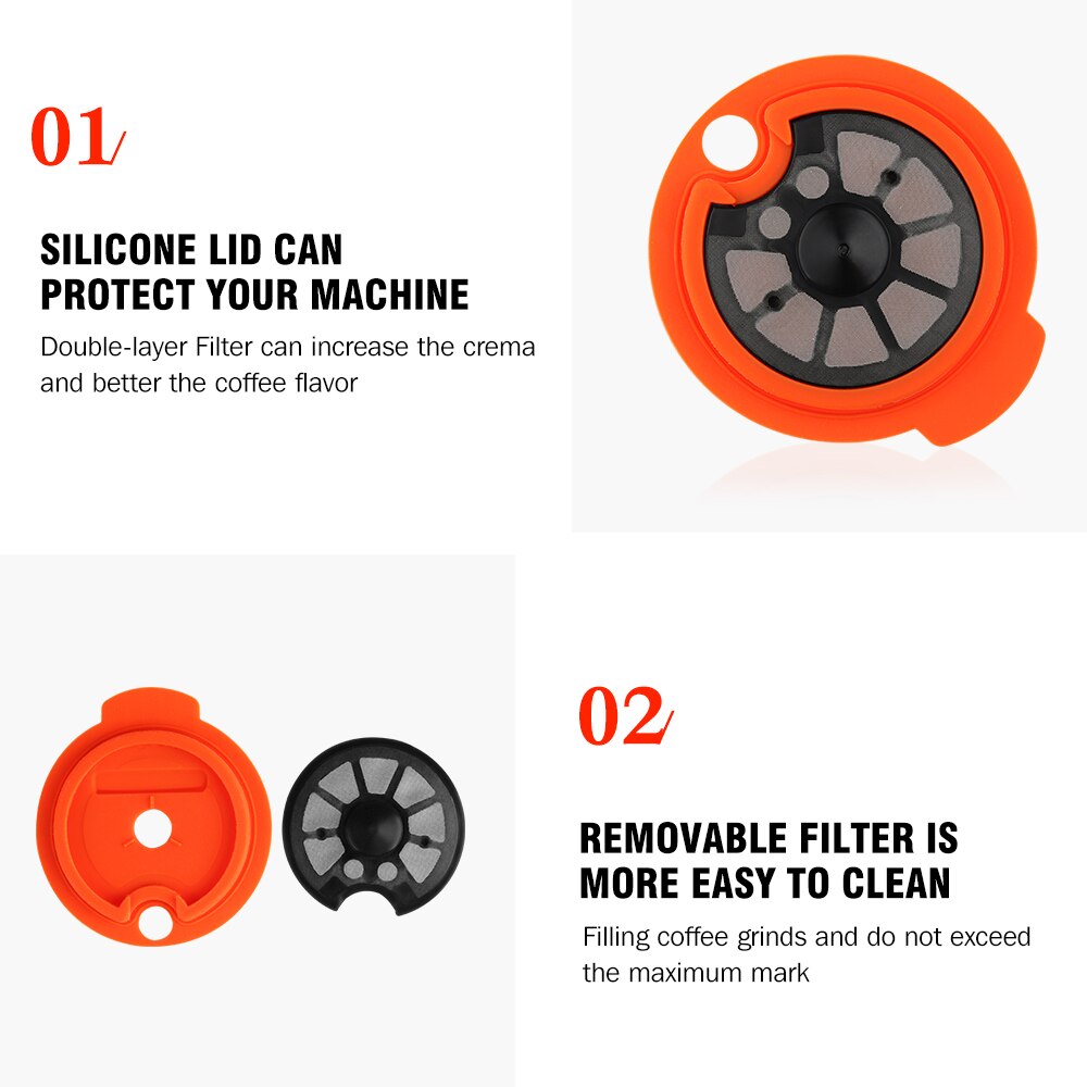 ICafilas – Capsules de café rechargeables, compatibles avec la Machine bosh-s, Tassimoo, dosette réutilisable, crème écologique