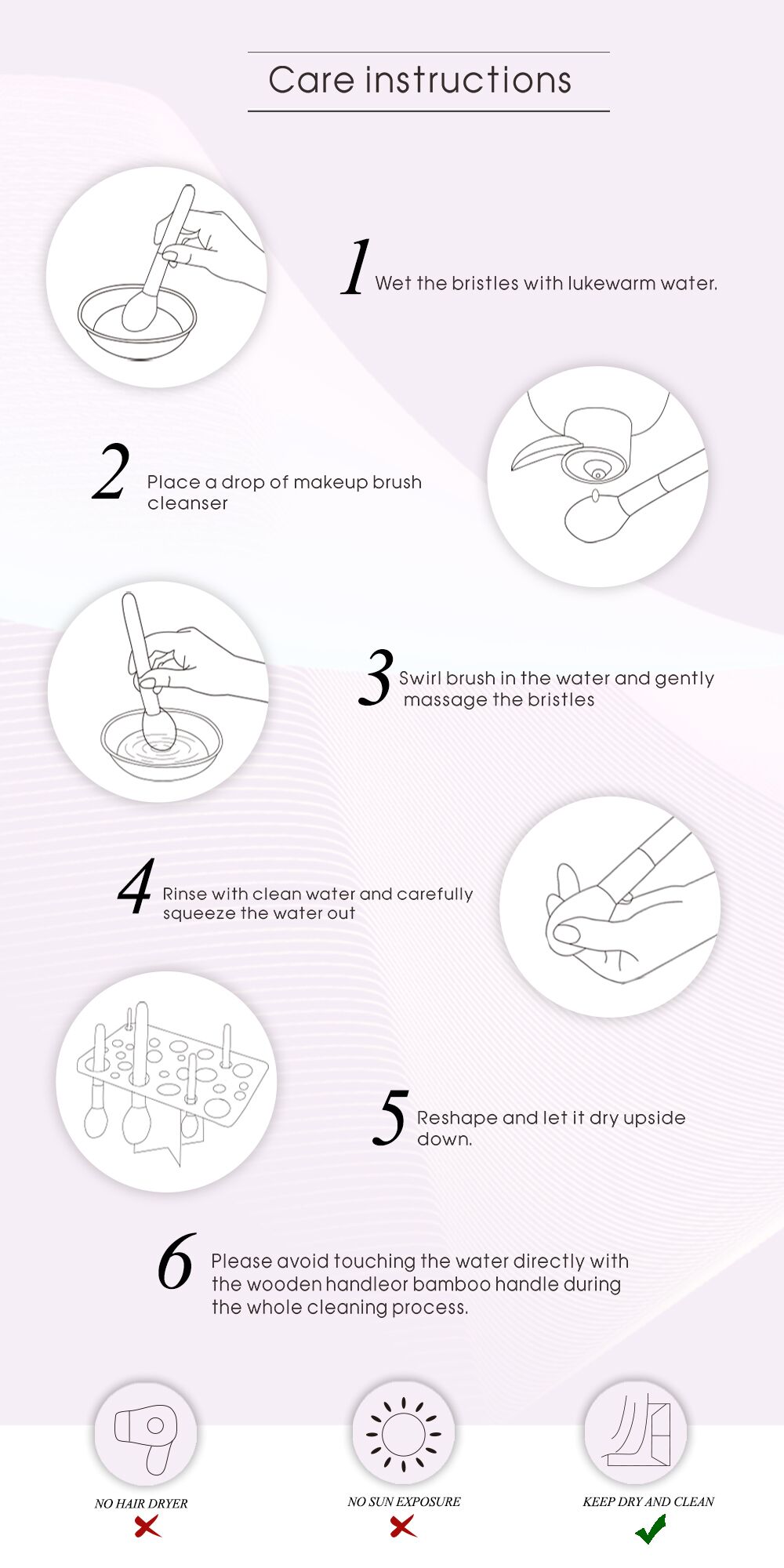 Jessup Pinceaux de maquillage professionnels en bambou Beauté Pinceaux de maquillage Poudre de fond de teint Fards à joues Ombre à paupières Outils Cosmétiques 25pcs