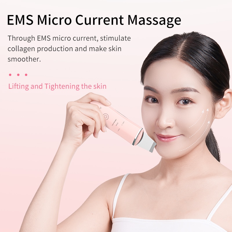 ANLAN Épurateur de peau faciale ultrasonique Profonde Visage Nettoyage Machine détacher Pelle Facial Pores Nettoyeur Soulever