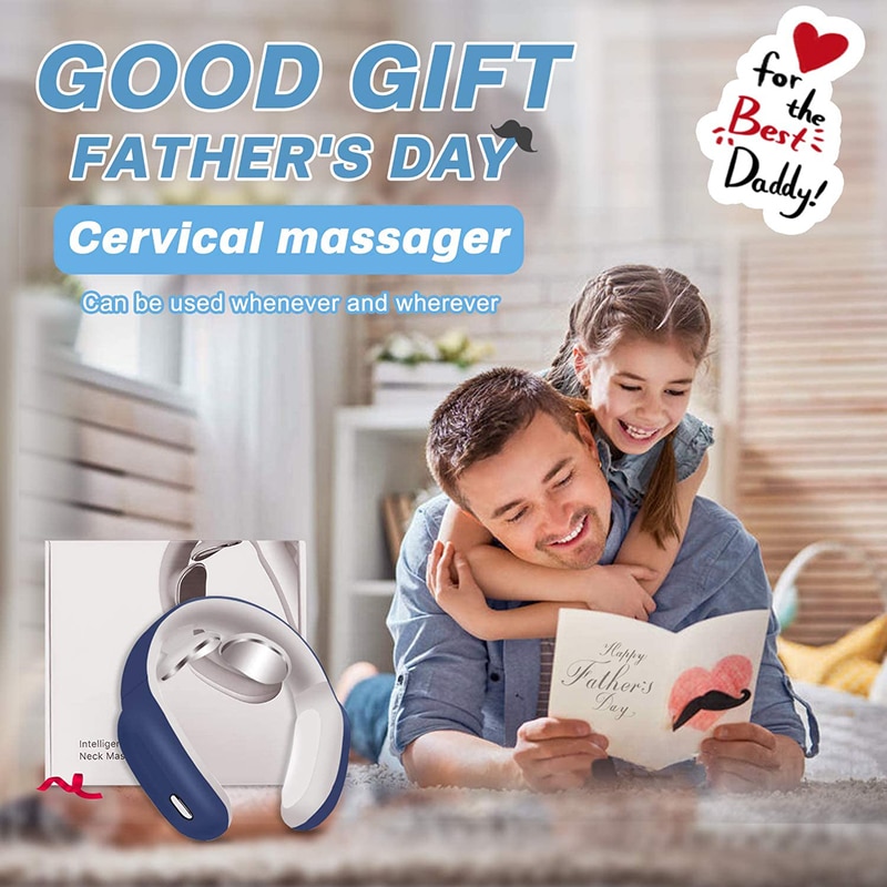 Masseur électrique EMS de muscles pour entraînement à distance, outil intelligent de soulagement de la douleur cervicale, vertèbre cervicale, physiothérapie