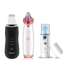 CkeyiN – épurateur de peau à ultrasons, Machine de nettoyage en profondeur du visage, élimine la saleté, élimine les points noirs, Nano pulvérisateur à vapeur pour le visage