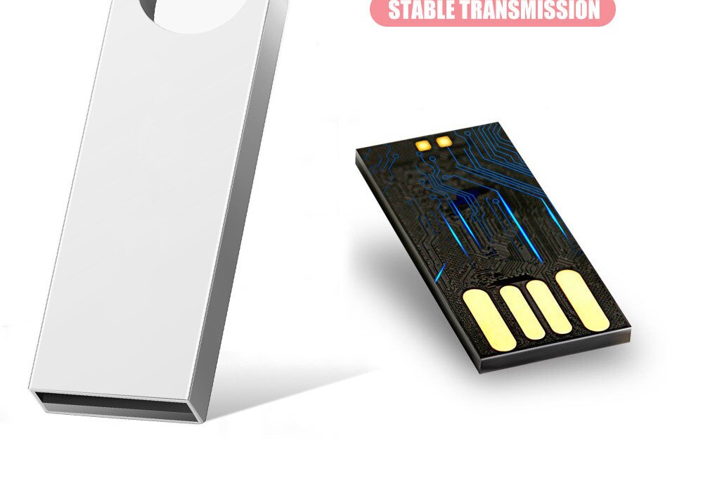 Lecteur USB 2.0 en métal personnalisable, cadeau créatif, haute vitesse, 8g 16g 32g 64g, plusieurs couleurs, vente en gros