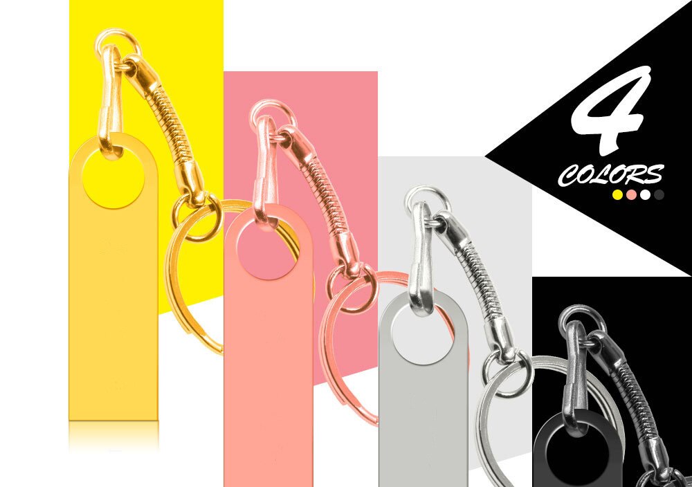 Lecteur USB 2.0 en métal personnalisable, cadeau créatif, haute vitesse, 8g 16g 32g 64g, plusieurs couleurs, vente en gros