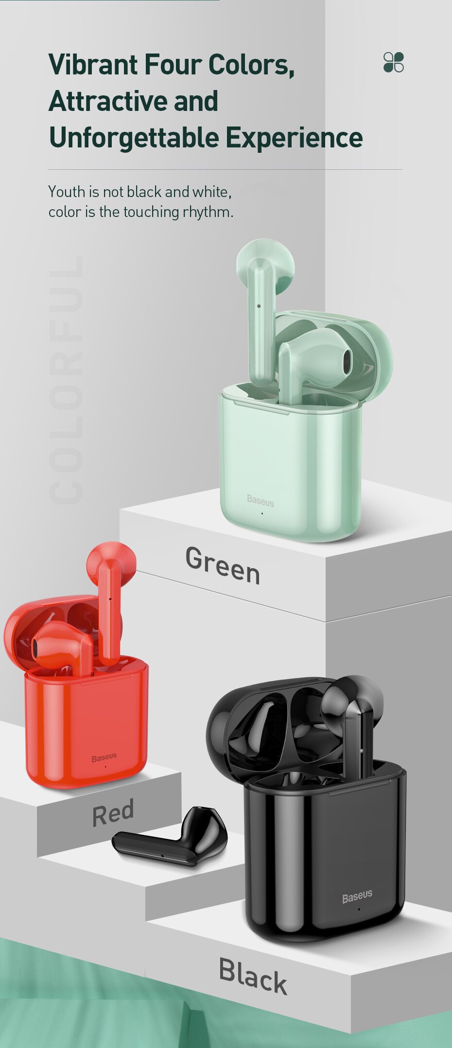 Baseus – écouteurs sans fil Bluetooth 5.0 W09 TWS, oreillettes pour iPhone 12 Pro Xiaomi