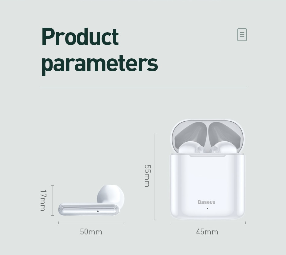Baseus – écouteurs sans fil Bluetooth 5.0 W09 TWS, oreillettes pour iPhone 12 Pro Xiaomi