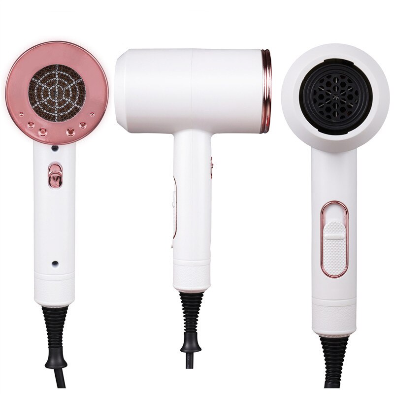 Sèche-cheveux professionnel 2000W 2 en 1 pour salon de coiffure, souffle ionique négatif, vent chaud et froid, appareil à action puissante
