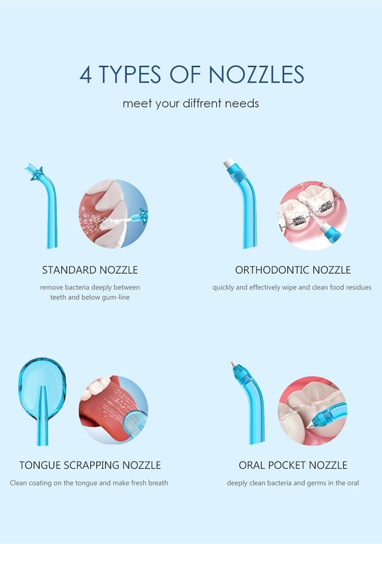 L'irrigateur portatif dentaire de Jet d'eau d'usb de Soocas W3 a Rechargeable l'irrigateur IPX7 pour nettoyer des dents