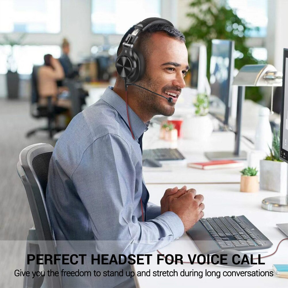 Oneodio – écouteurs filaires A71, pour téléphone d'ordinateur, avec micro, pliable sur l'oreille, stéréo, casque de Studio, pour moniteur d'enregistrement