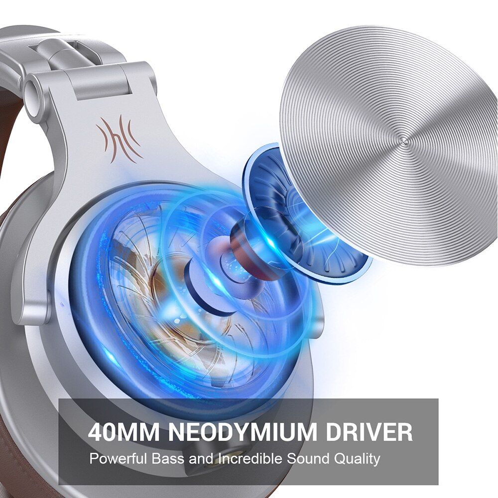 Oneodio – écouteurs filaires A71, pour téléphone d'ordinateur, avec micro, pliable sur l'oreille, stéréo, casque de Studio, pour moniteur d'enregistrement