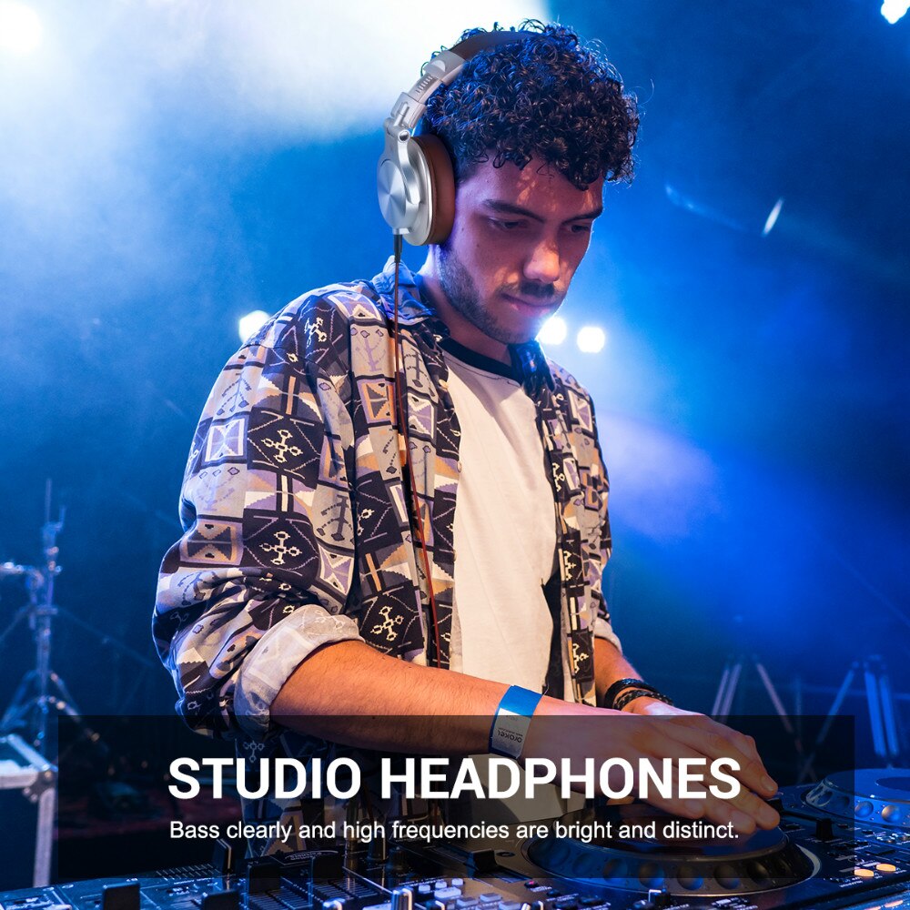 Oneodio – écouteurs filaires A71, pour téléphone d'ordinateur, avec micro, pliable sur l'oreille, stéréo, casque de Studio, pour moniteur d'enregistrement