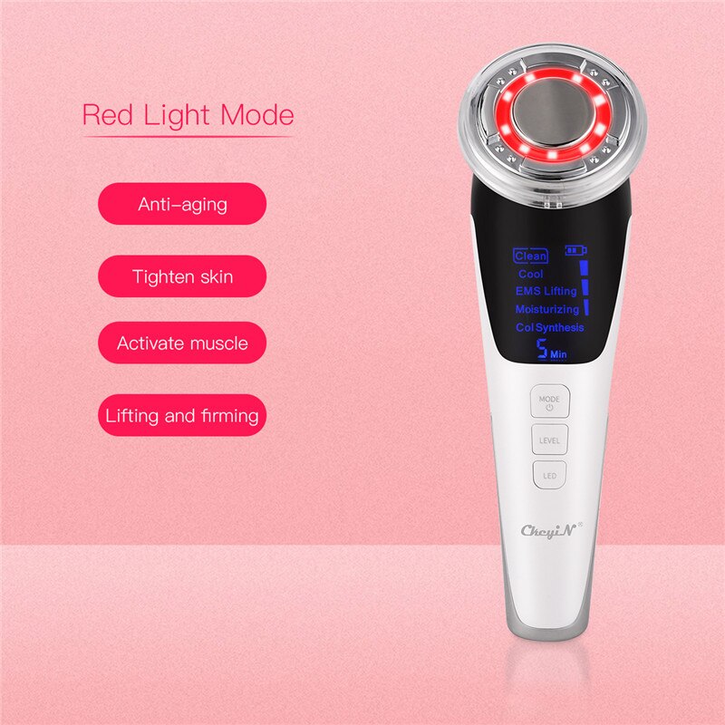 CkeyiN EMS LUMIÈRE LED Machine de Beauté Faciale Chaude Compresse Fraîche De Levage De Visage Anti-Vieillissement Élimination Des Rides LCD Soins De LA PEAU Masseur 48 CkeyiN EMS LUMIÈRE LED Machine de Beauté Faciale Chaude Compresse Fraîche De Levage De Visage Anti-Vieillissement Élimination Des Rides LCD Soins De LA PEAU Masseur 48