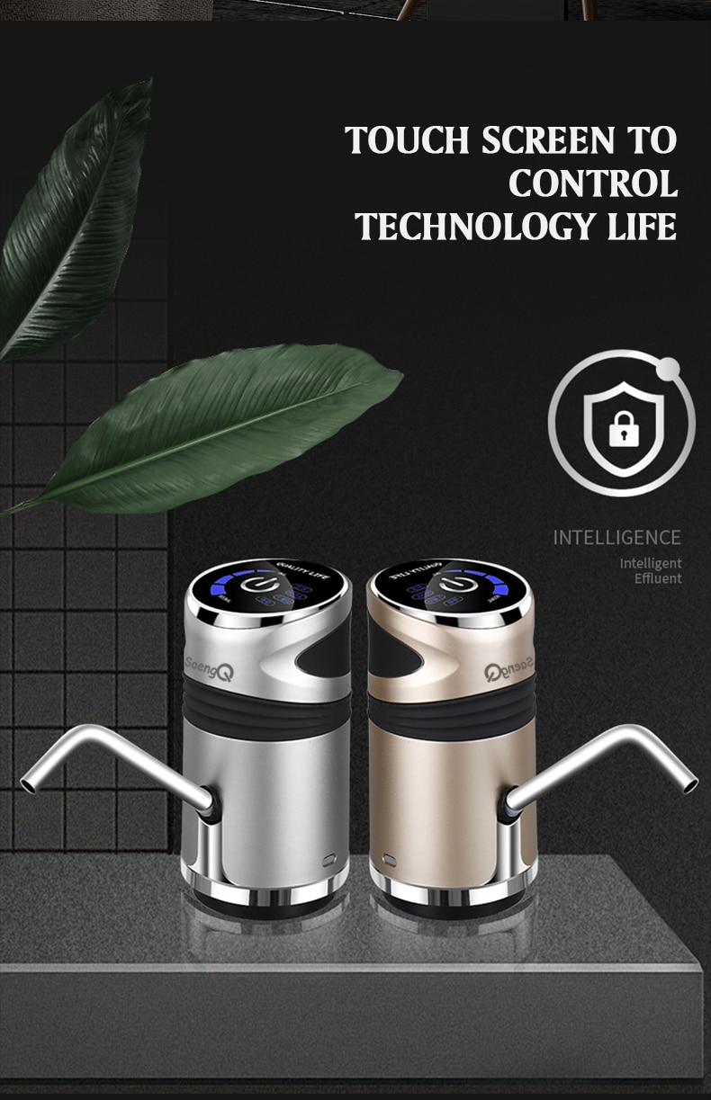 SaengQ – pompe à eau électrique automatique, distributeur avec bouton de charge USB, bouteille de gallons, interrupteur de boisson pour dispositif de pompage d'eau