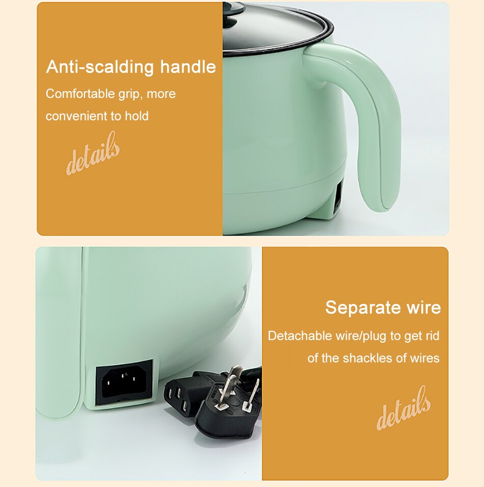 Mini appareil de cuisson électrique multifonction, 220V, antiadhésif, simple/Double couche, pour la cuisson du riz