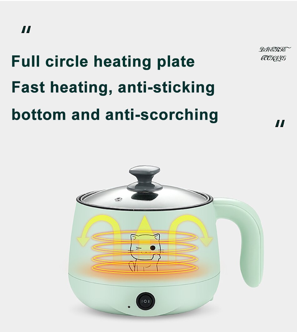 Mini appareil de cuisson électrique multifonction, 220V, antiadhésif, simple/Double couche, pour la cuisson du riz