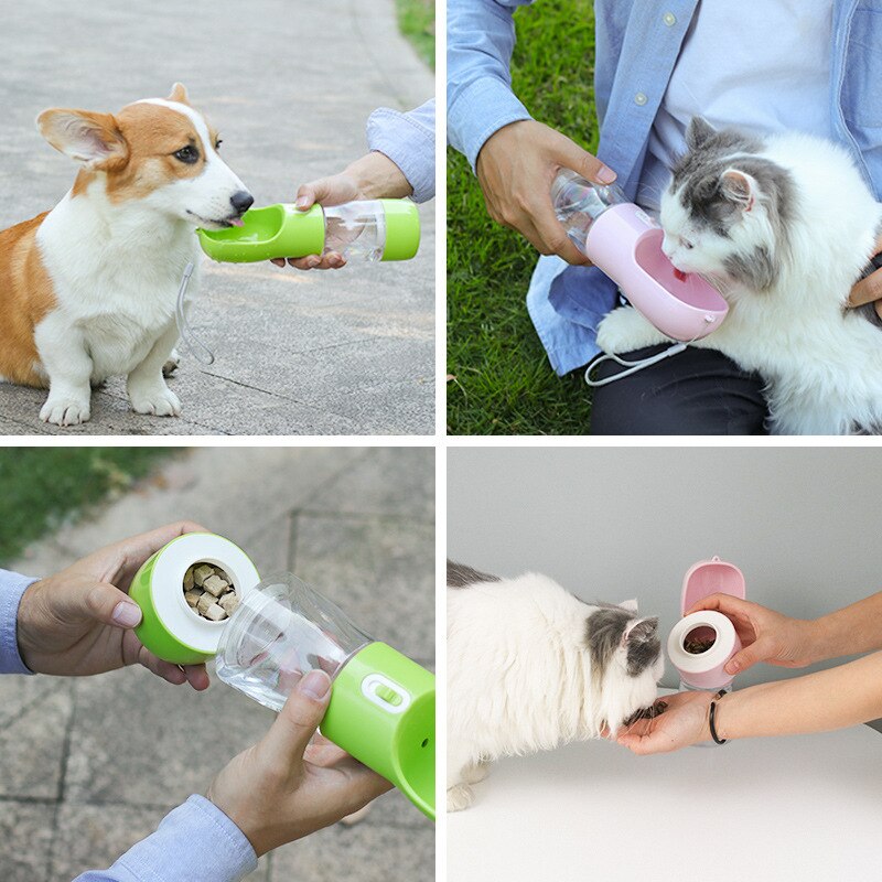 HOOPET – bouteille d'eau Portable pour chiens, pour animaux de compagnie, voyage en plein air, bol d'eau pour chiens