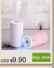 280ML Air Humidifier LED Candle Ultrasonic Cool Mist Essential Oil Diffuser USB Aroma Lamp Car Purifier Fogger Mist Maker