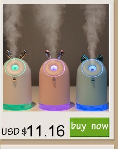 280ML Air Humidifier LED Candle Ultrasonic Cool Mist Essential Oil Diffuser USB Aroma Lamp Car Purifier Fogger Mist Maker