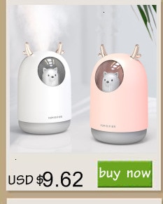 280ML Air Humidifier LED Candle Ultrasonic Cool Mist Essential Oil Diffuser USB Aroma Lamp Car Purifier Fogger Mist Maker