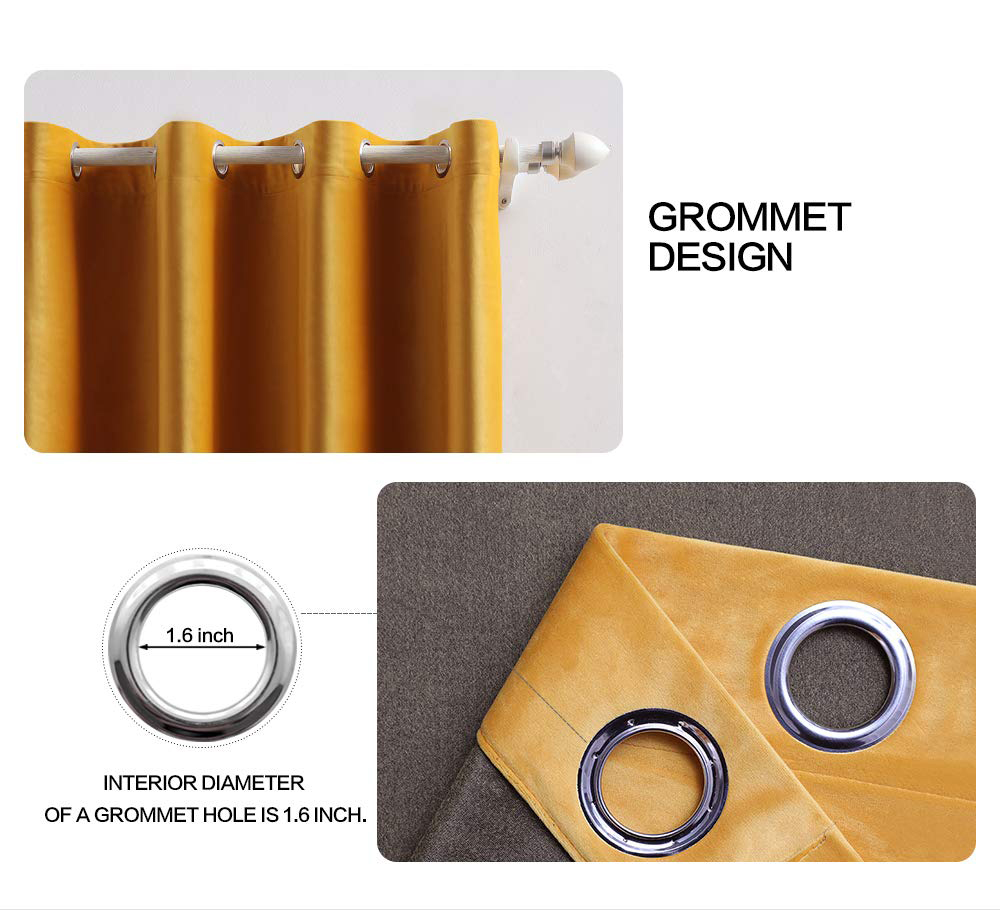 Rideaux occultants en velours solide, taille personnalisée, stores doux et confortables, pour fenêtre, salon, chambre à coucher, salle à manger
