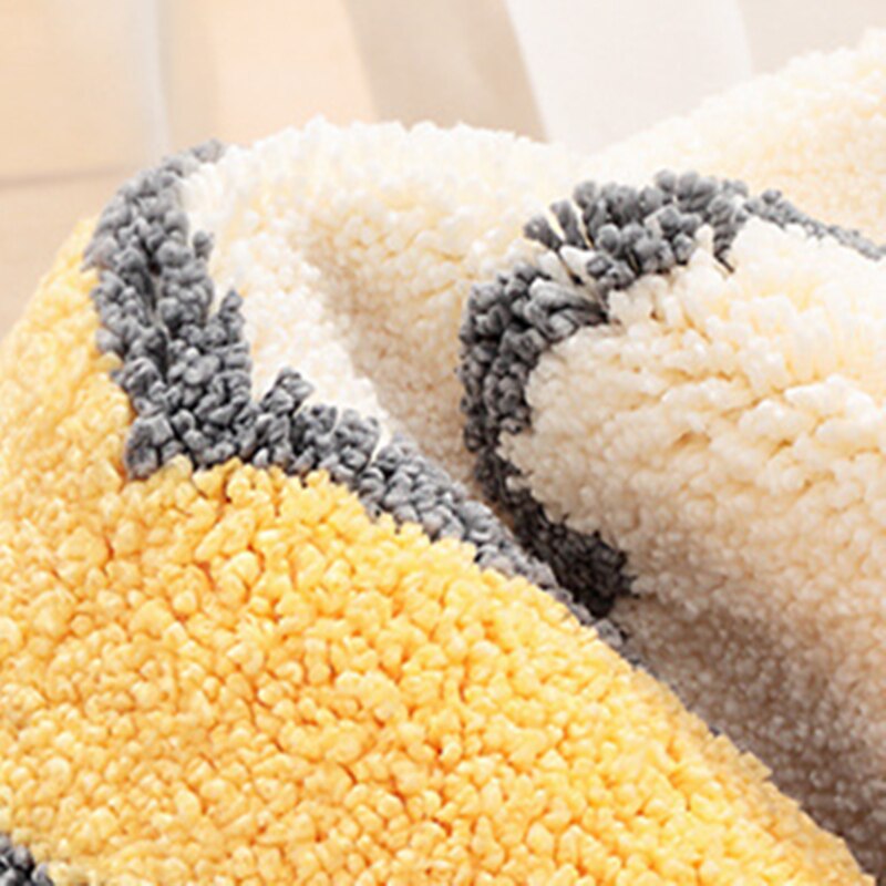 Pied forme maison salle de bain absorbant l'eau anti-dérapant tapis entrée paillasson chambre tapis de sol