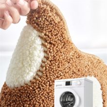 Pied forme maison salle de bain absorbant l’eau anti-dérapant tapis entrée paillasson chambre tapis de sol