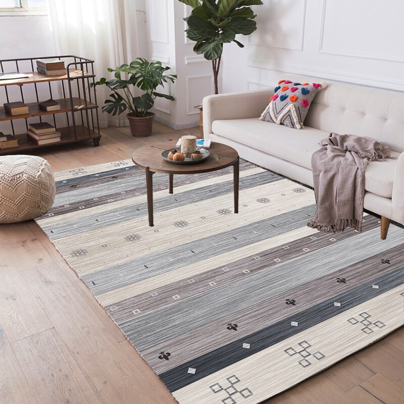 Alibaba — Tapis de sol moderne 3d style japonais, accessoire antidérapante en bois pour salon et chambre à coucher d'usine, offre spéciale