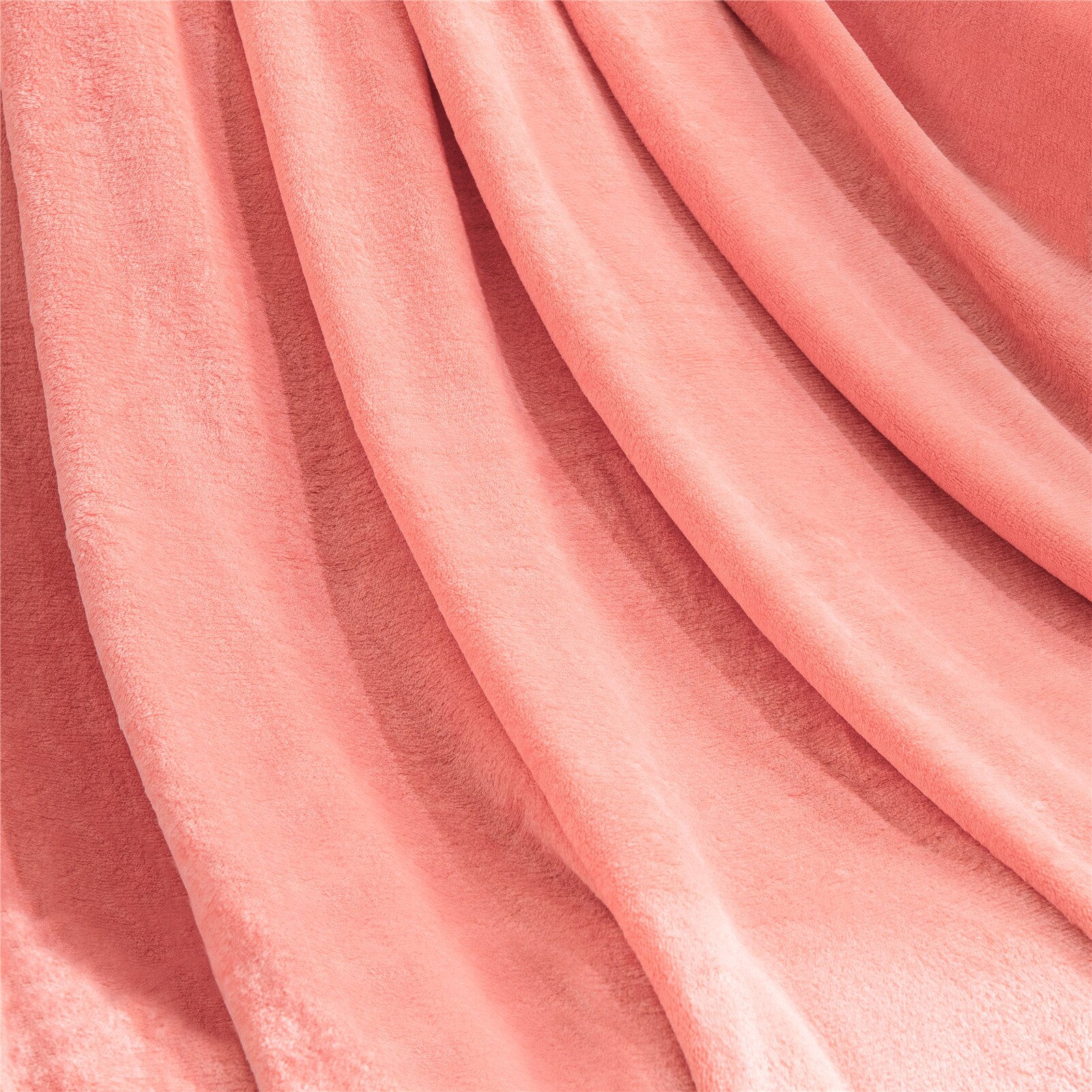 Topfinel – couverture molletonnée de couleur unie pour l'hiver, Super chaude et douce, en molleton de corail, à jeter sur le canapé ou le lit, couvre-lit de voyage