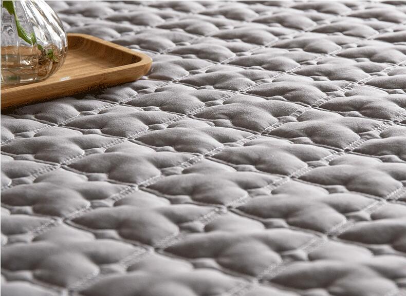 Multi-taille 5 côtés Protection housse de matelas lavable en coton gaufré matelassé matelas protecteur doux Anti-acariens surmatelas