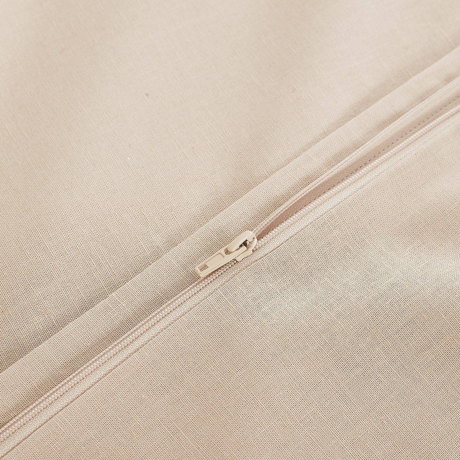 Parure de lit moderne en 55% coton et lin, couleur unie, housse de couette, style français, pour la maison