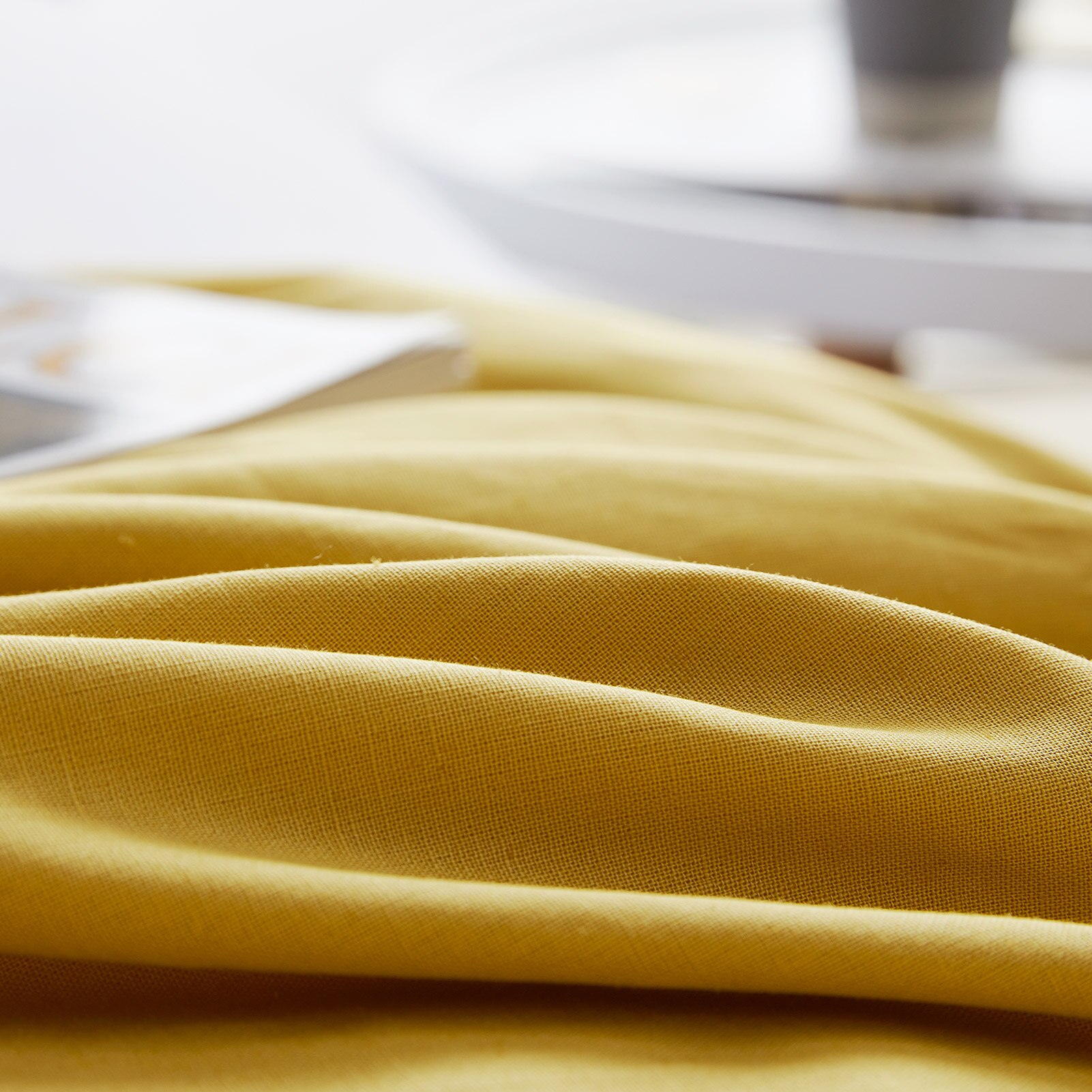 Parure de lit moderne en 55% coton et lin, couleur unie, housse de couette, style français, pour la maison