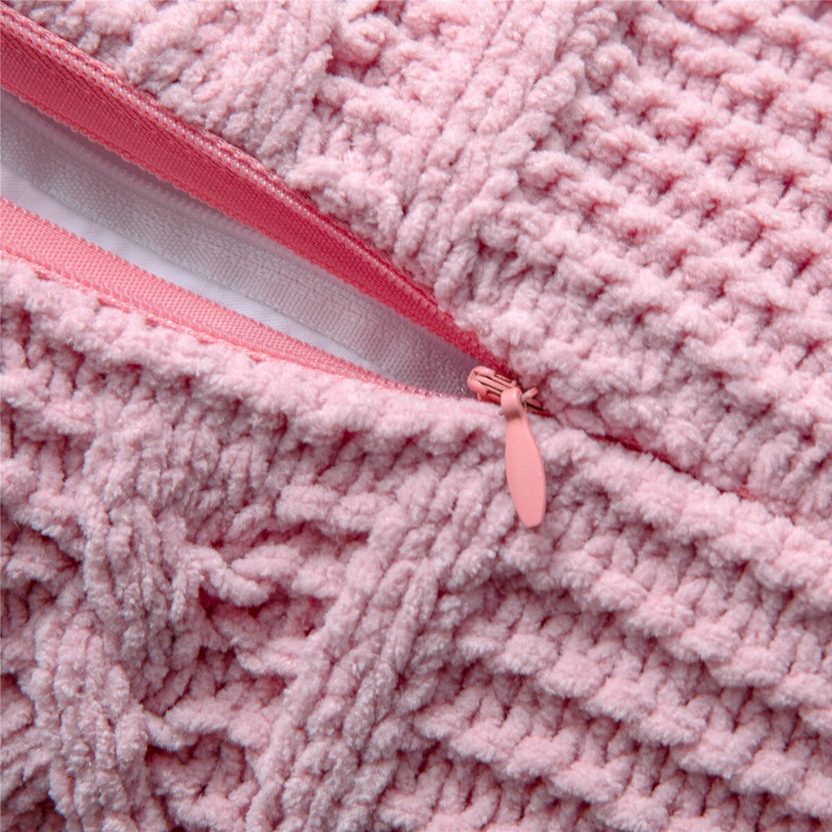 REGINA – housse de coussin en Chenille tricotée à glands, Style nordique, pour canapé, automne