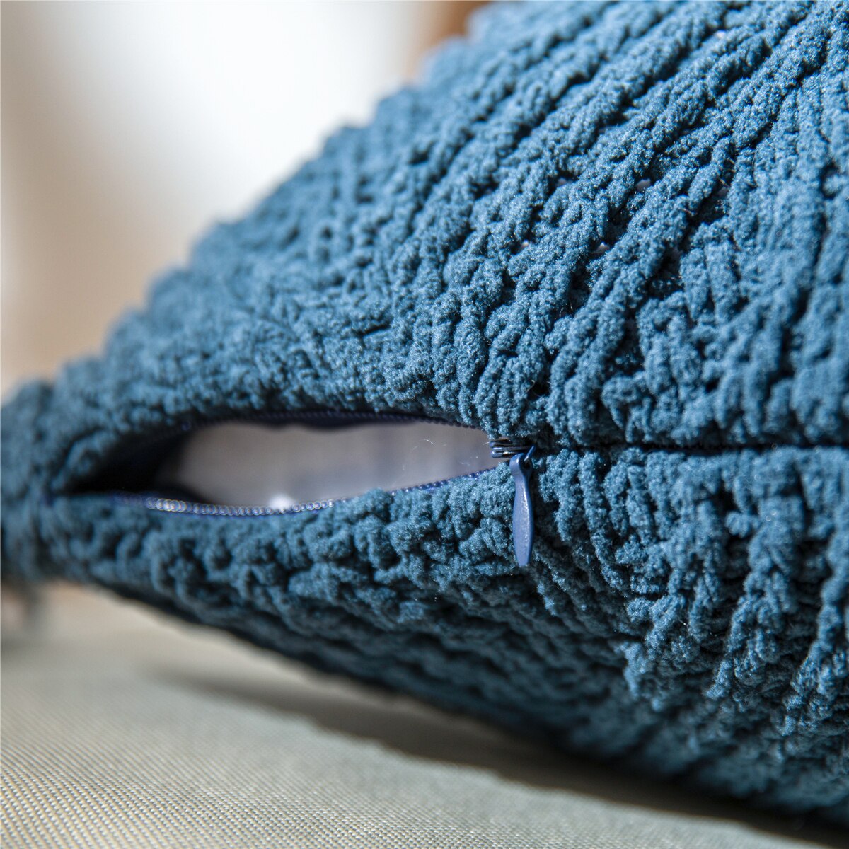 REGINA – housse de coussin en Chenille tricotée à glands, Style nordique, pour canapé, automne