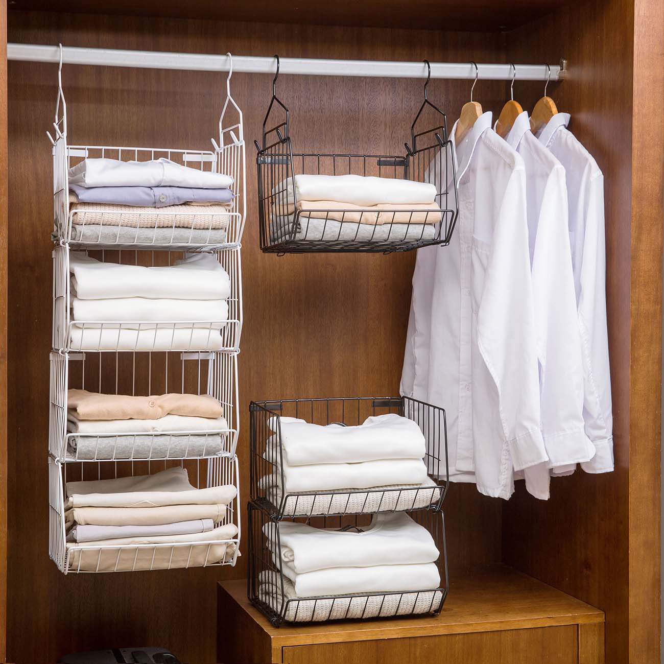 Étagère de rangement en fer pour chambre