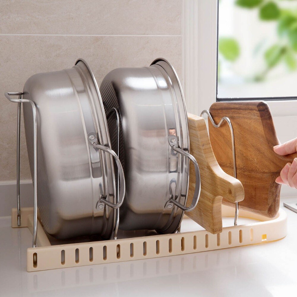 OTHERHOUSE – organisateur de cuisine, Pot de rangement, étagère, batterie de cuisine, couvercle de casserole, support, accessoires de cuisine