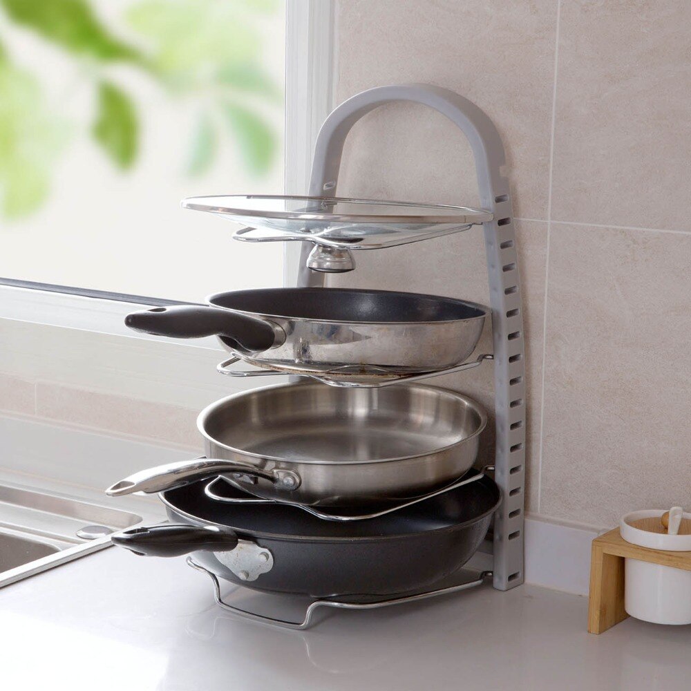 OTHERHOUSE – organisateur de cuisine, Pot de rangement, étagère, batterie de cuisine, couvercle de casserole, support, accessoires de cuisine